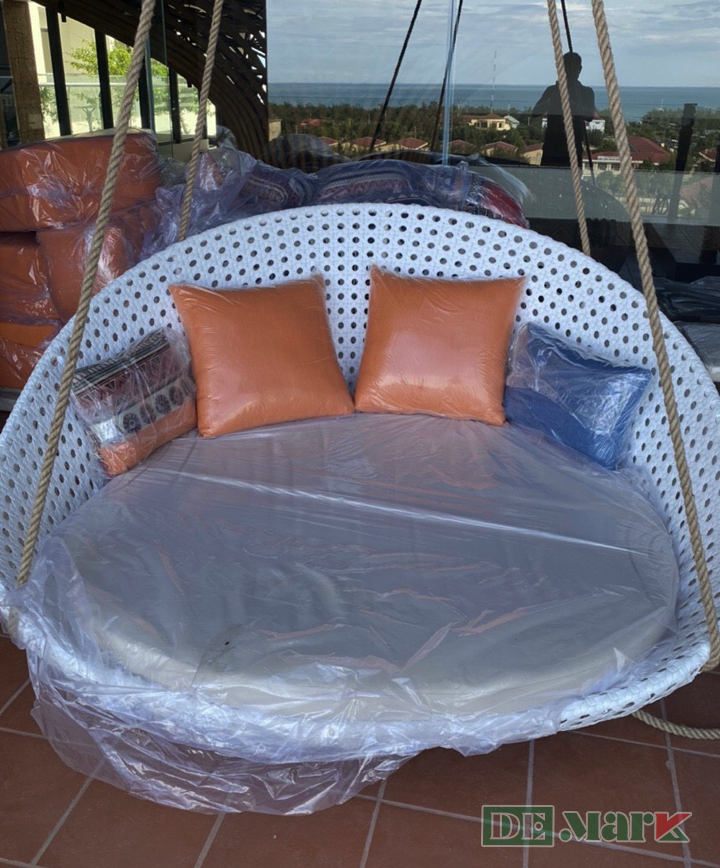 Giường Treo Thư Giãn Nhựa Giả Mây