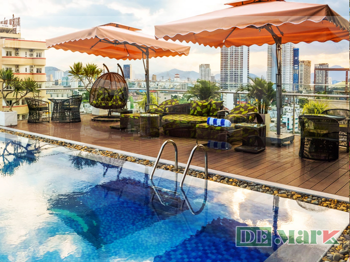 Ghế Hồ Bơi Nhựa Giả Mây