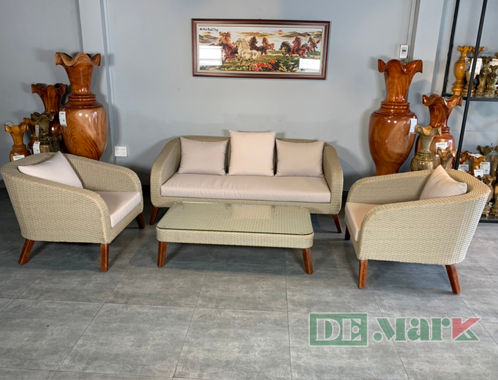 Bàn Ghế Sofa Mây Nhựa MT1A91