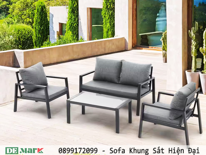 Sofa khung sắt hiện đại