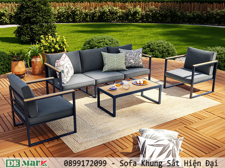 Sofa khung sắt hiện đại