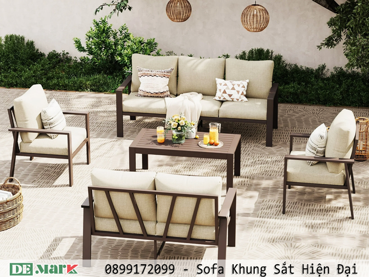 Sofa khung sắt hiện đại