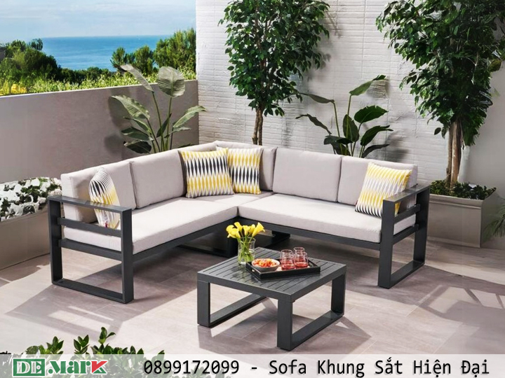Sofa khung sắt hiện đại