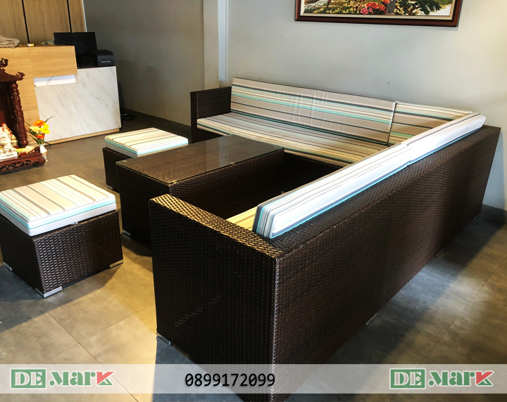Bộ Sofa Nhựa Giả Mây MT133