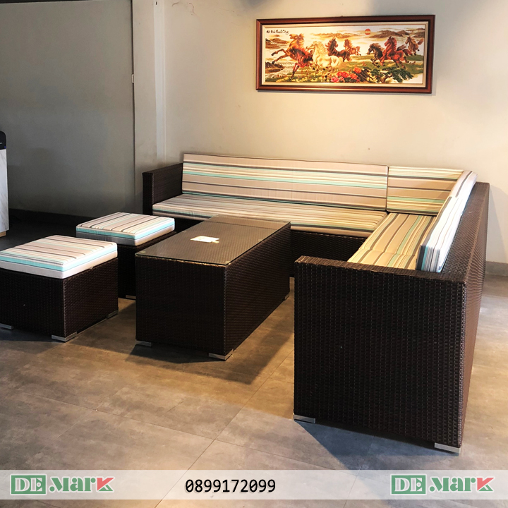 Bộ Sofa Nhựa Giả Mây MT133