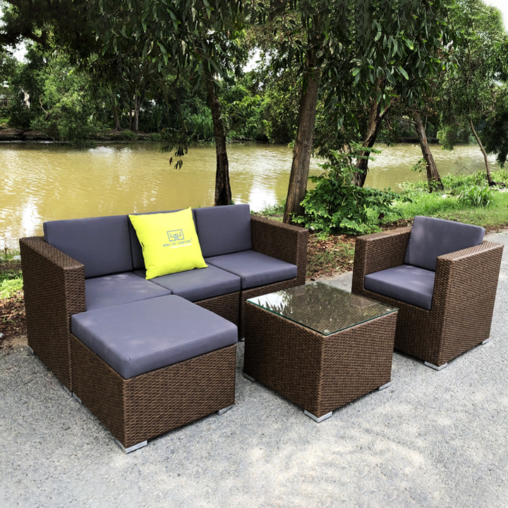 Bàn Ghế Sofa Mây Nhựa MT138