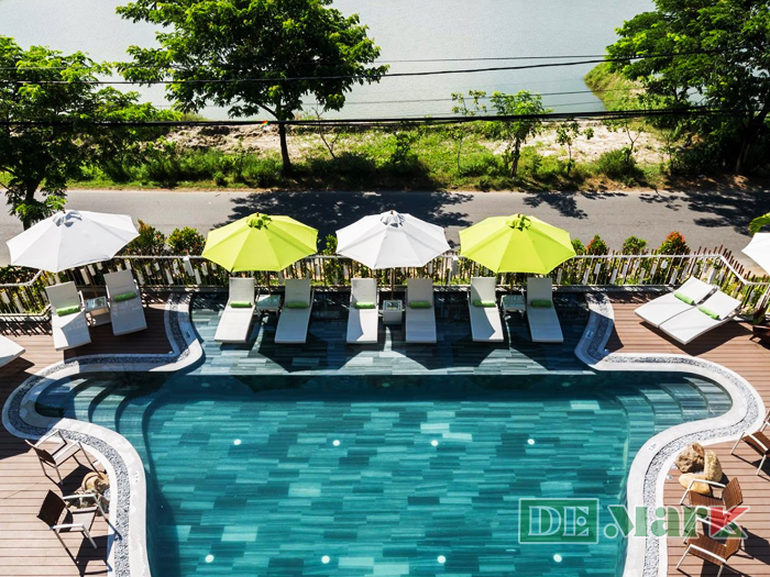 ghế hồ bơi giả mây