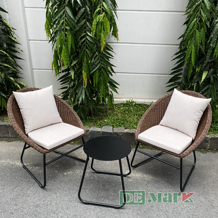 Bàn ghế giả mây