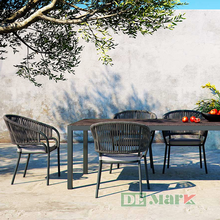 Bàn Ghế Ngoài Trời Nhựa Giả Mây MT2012