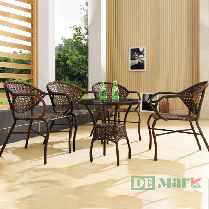 Bàn Ghế Nhựa Giả Mây MT2A121