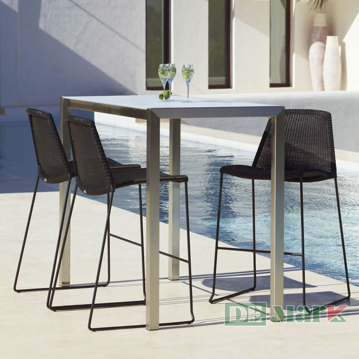 Ghế Quầy Bar Nhựa Giả Mây MT859