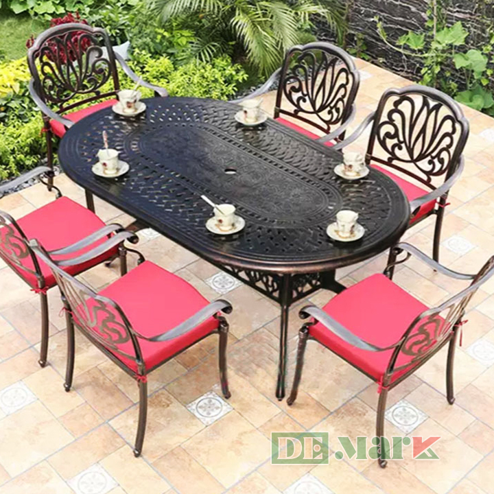 Bàn Ghế Sân Vườn Nhôm Đúc DeNKHOV-180