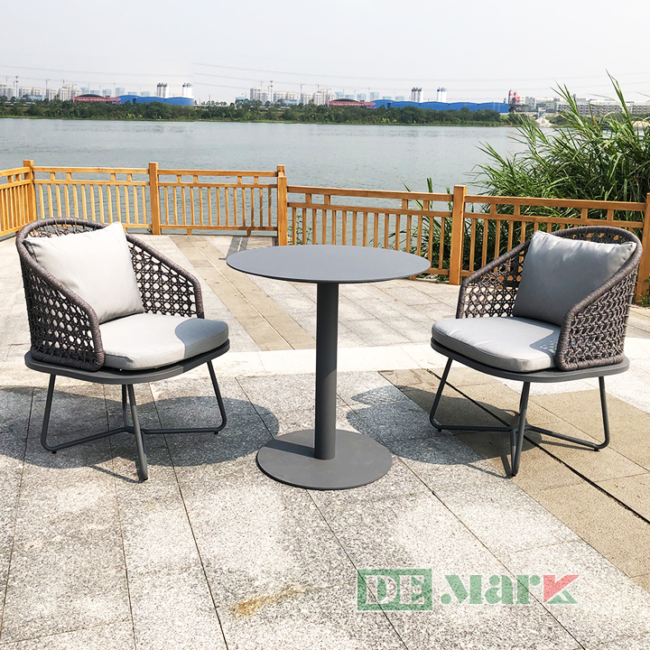 Bàn Ghế Ngoài Trời Nhựa Giả Mây MT2005