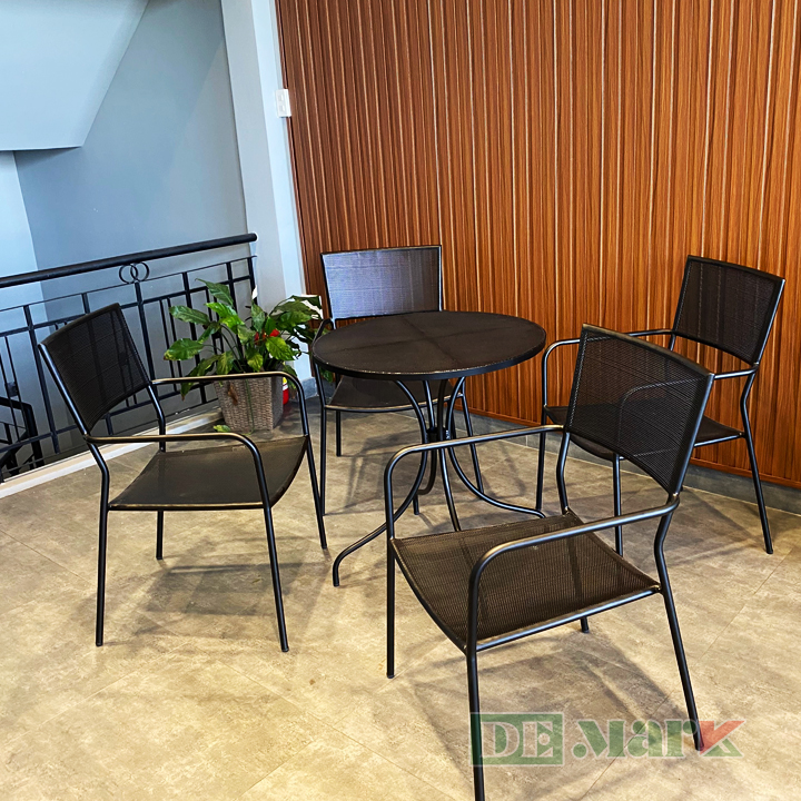 Bộ Bàn Ghế Sắt Ngoài Trời BGS321