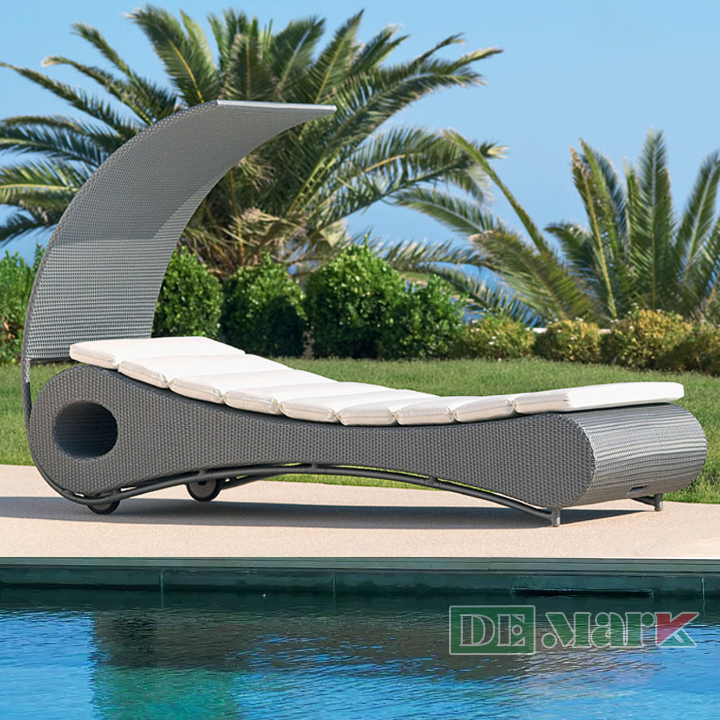 Giường Nằm Ngoài Trời Nhựa Giả Mây MT416