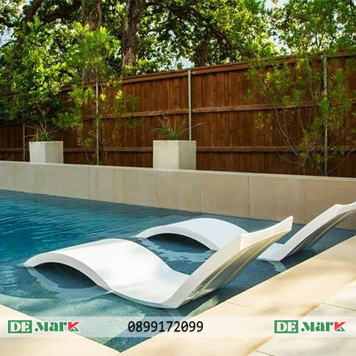 ghế hồ bơi nhựa mây