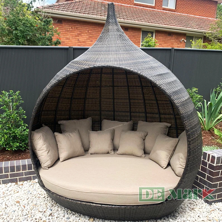 Ghế Hồ Bơi Nhựa Giả Mây MT4A52