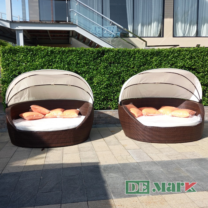 Ghế Hồ Bơi Nhựa Giả Mây MT411