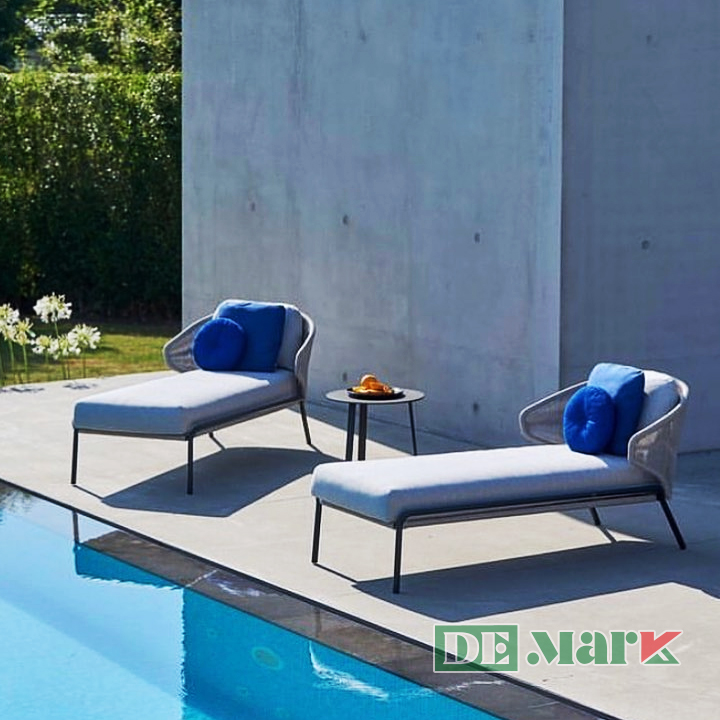 Ghế hồ bơi mây nhựa