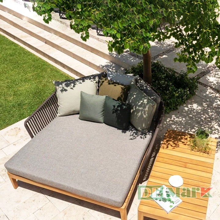 Giường Nằm Bể Bơi Nhựa Giả Mây MT4A57