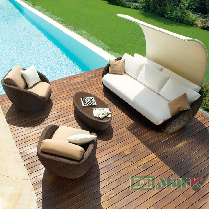 Sofa nhựa giả mây