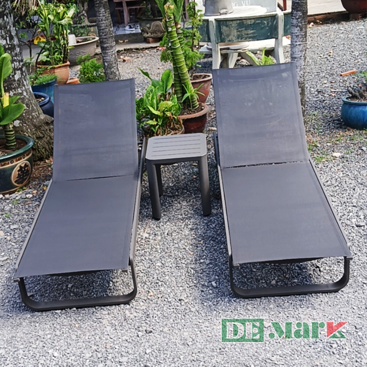 Ghế hồ bơi ngoài trời khung nhôm sơn tĩnh điện chống gỉ