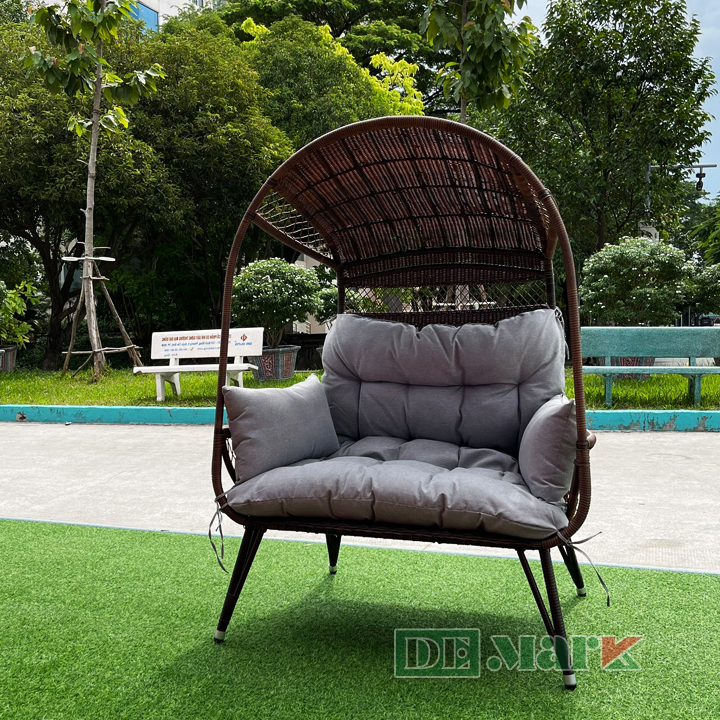 Ghế Lười Thư Giãn Nhựa Giả Mây MT986