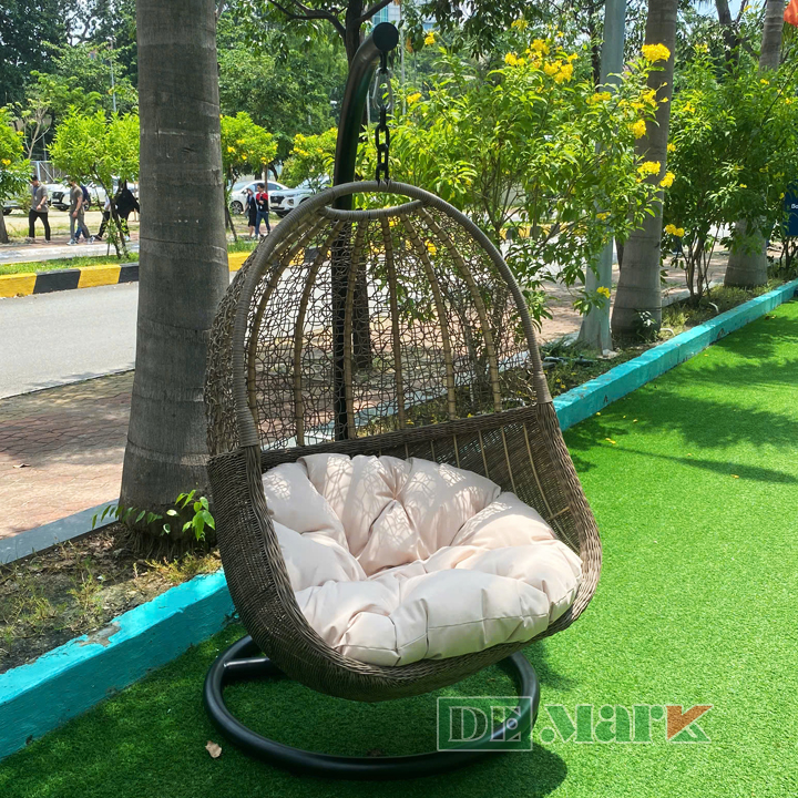 xích đu nhựa giả mây