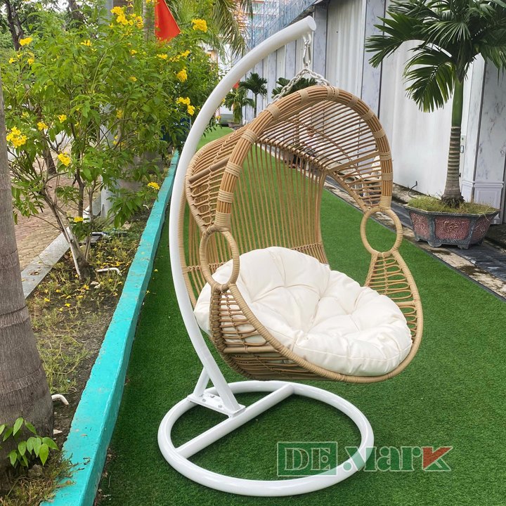 xích đu nhựa giả mây