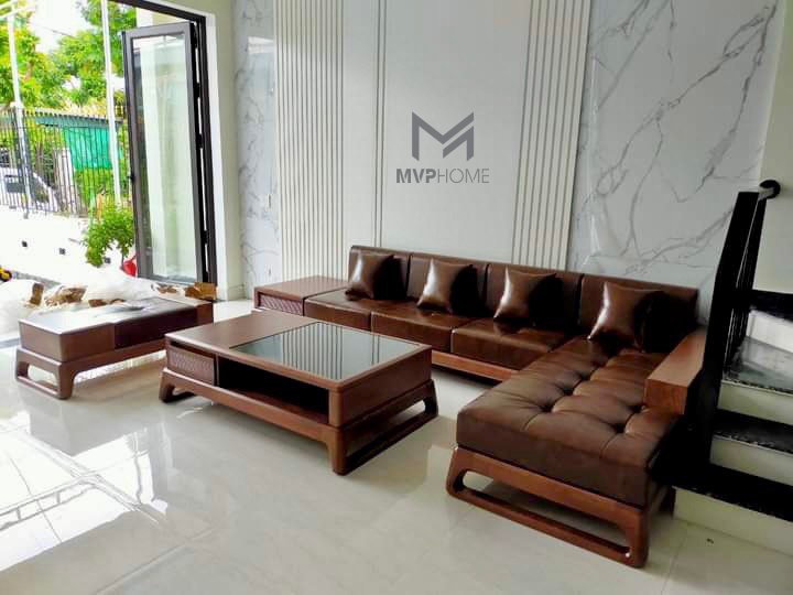 Bộ sofa gỗ phòng khách