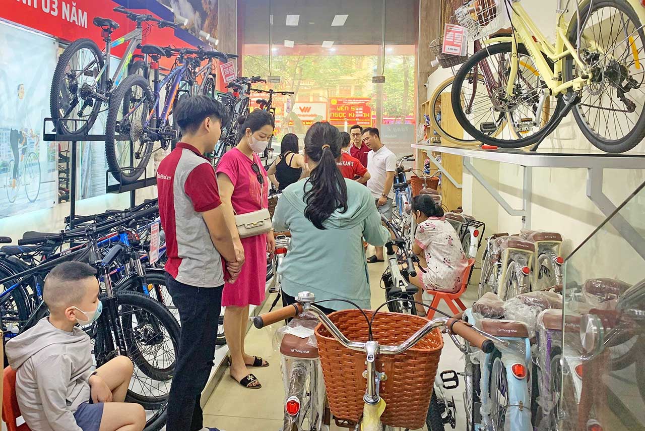 khách mua xe đạp mini tại bike2school 430 xã đàn