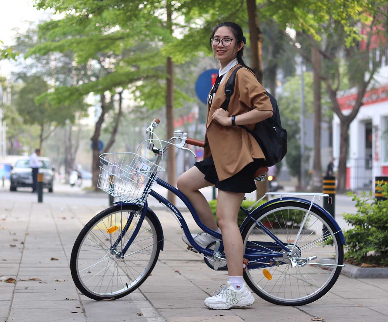 xe đạp nữ topright - bike2school