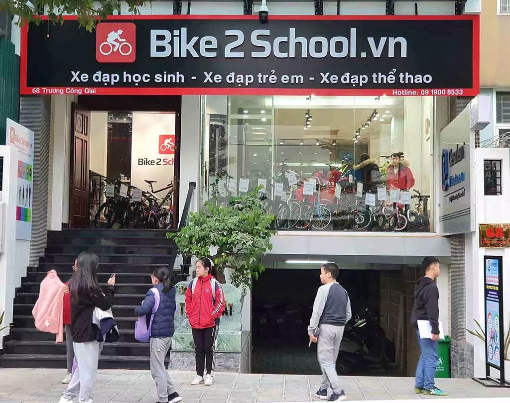 Chi nhánh cửa hàng Bike2School tại 68 Trương Công Giai, Cầu Giấy, Hà Nội