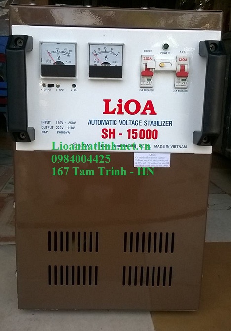 ổn áp lioa 15kva model sh - 15000 giá bao nhiêu