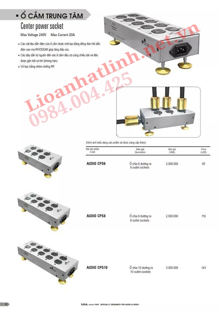 Ổ CẮM TRUNG TÂM LIOA