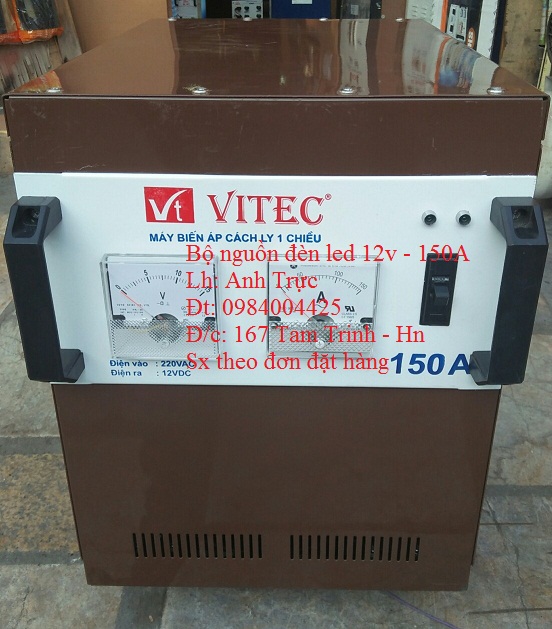 Bộ nguồn đèn led 12v - 150a vitec