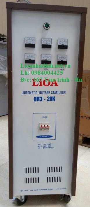 ỔN ÁP LIOA 20KVA 3 PHA MODEL DR3 - 20K NĂM 2016