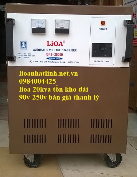 lioa 20kva tồn kho dải 90v ~ 250v
