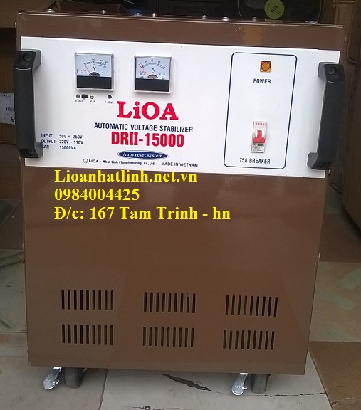 ổn áp lioa 15kva model drii - 15000 giá bao nhiêu