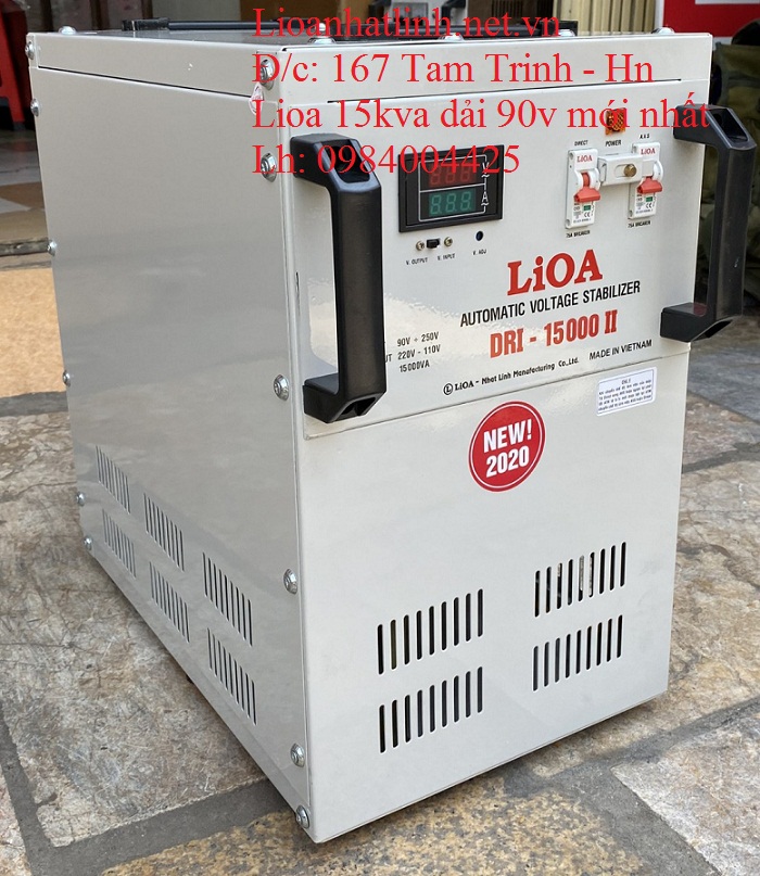 ỔN ÁP LIOA 15KVA 1 PHA ĐỜI MỚI 2020