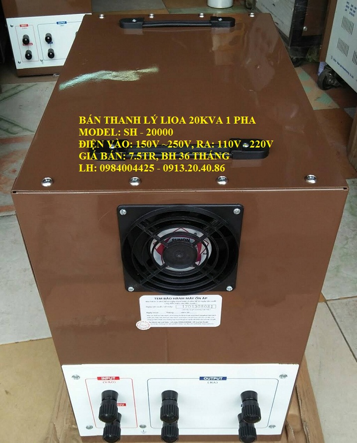 LIOA 20KVA TỒN KHO