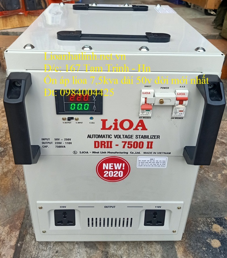 ỔN ÁP LIOA 7.5KVA DRII