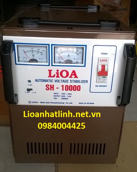 ổn áp lioa 10kva model sh - 10000 giá bao nhiêu
