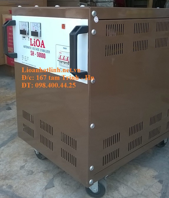 HÌNH ẢNH ỔN ÁP LIOA 50KVA ĐỜI 2017
