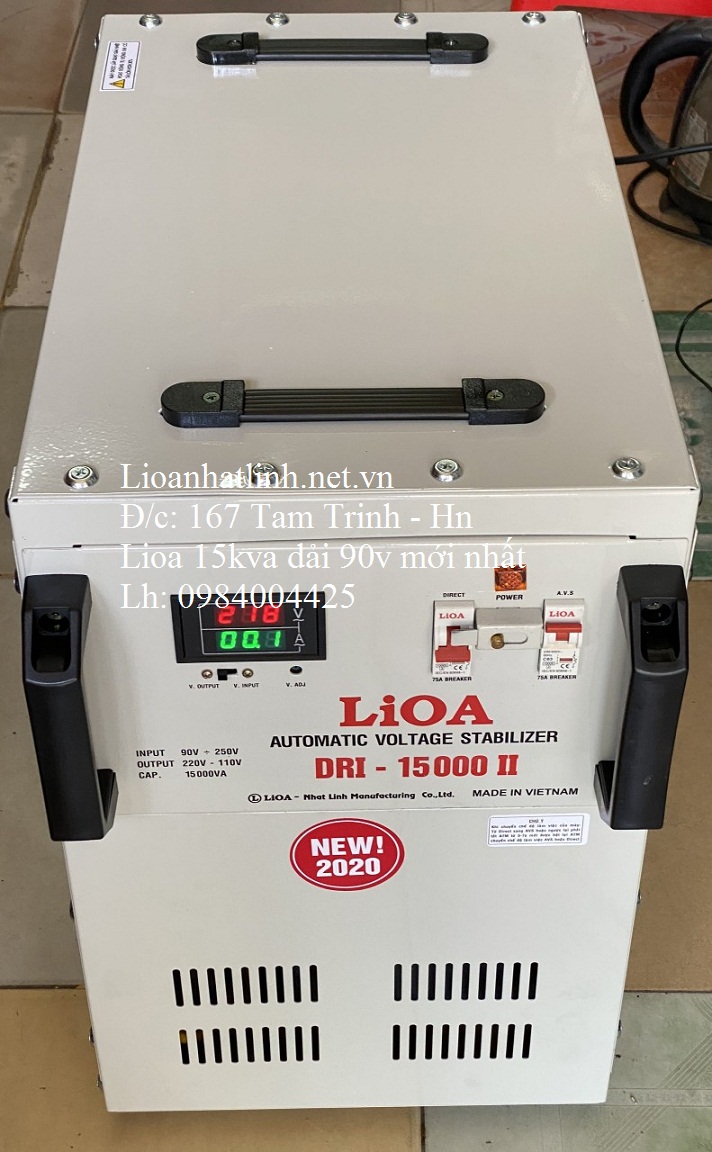 ổn áp lioa 15kva dải 90