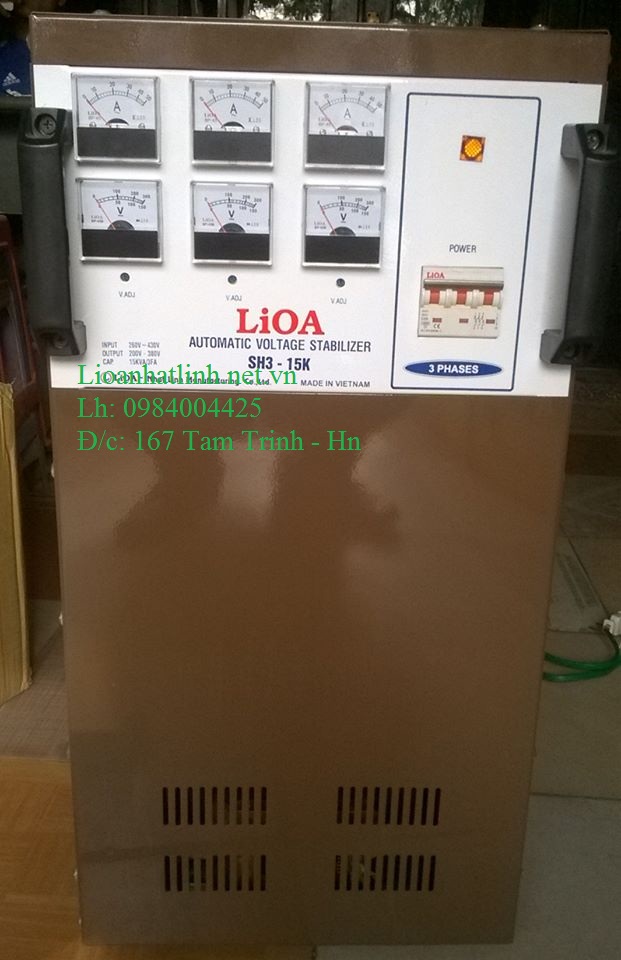 ỔN ÁP LIOA 15KVA 3 PHA HÀNG TỒN KHO