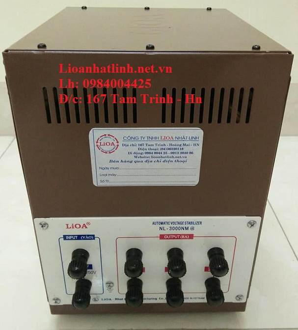 phía sau ổn áp lioa 3kva hàng tồn kho