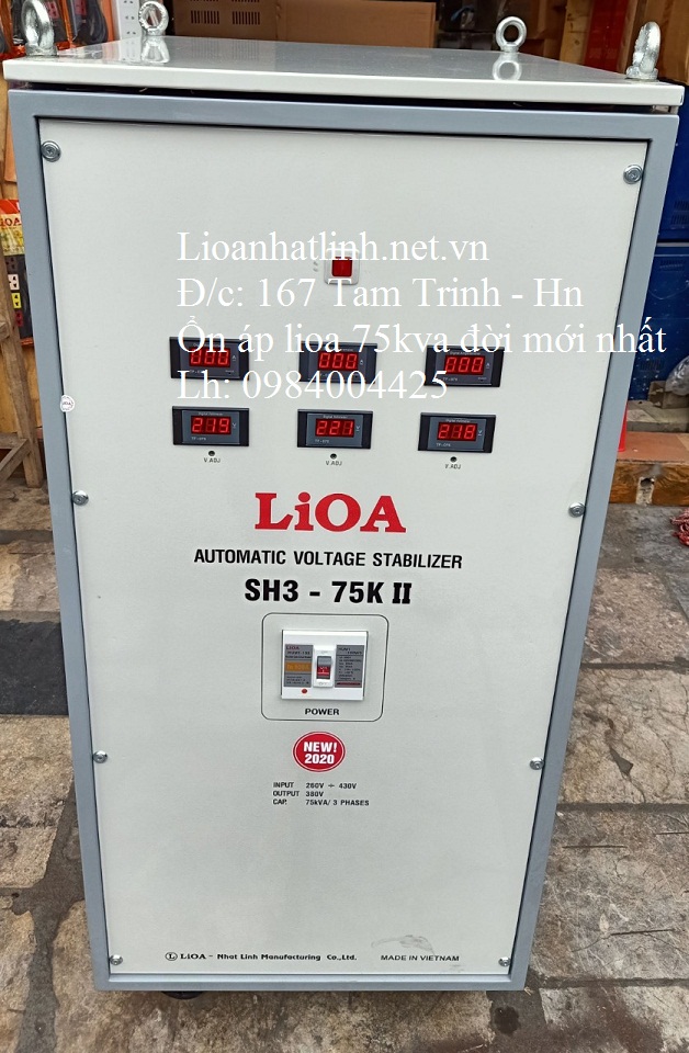 ỔN ÁP LIOA 75KVA 3 PHA MODEL SH3 - 75K II
