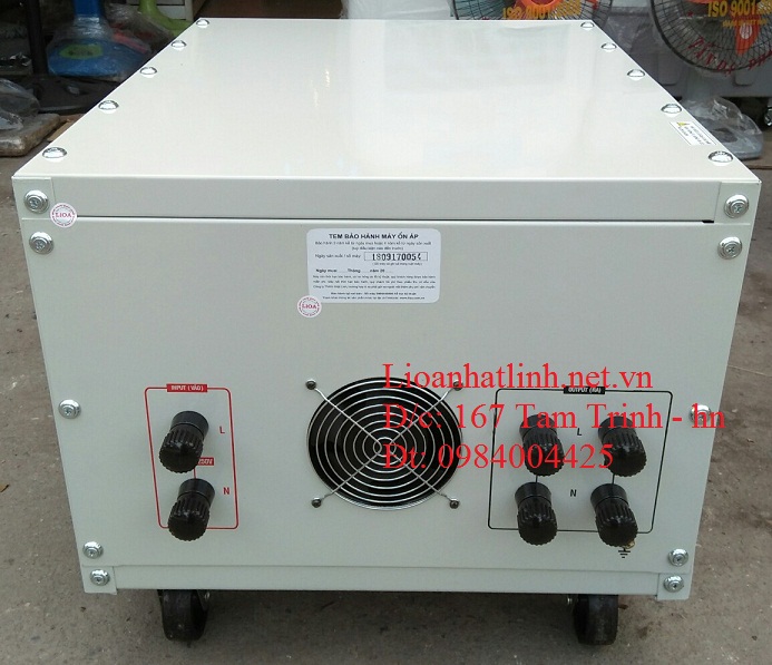 Phía sau ổn áp lioa 30kva đời mới nhất 2020