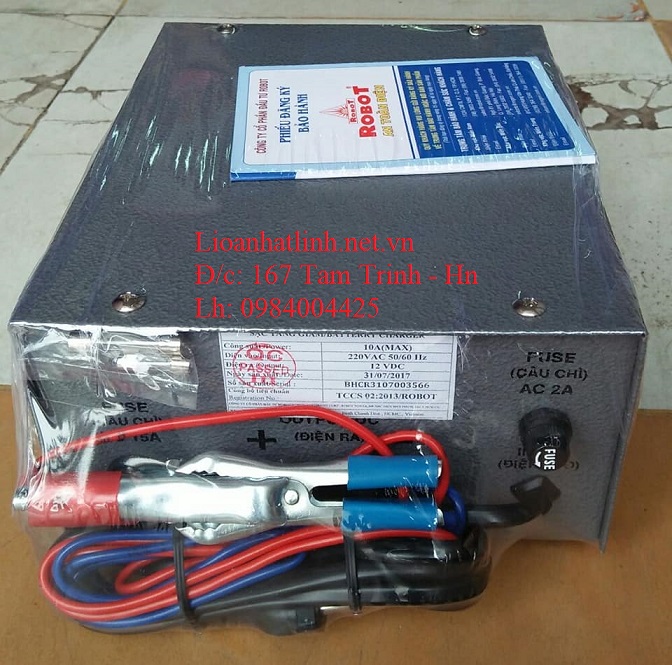 PHÍA SAU NẠP ẮC QUY 10A ROBOT
